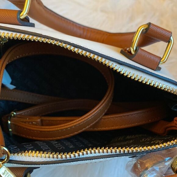 NWT Steve Madden (bfaith2) Crossbody Mini Bag- Cognac/White - Picture 13 of 13